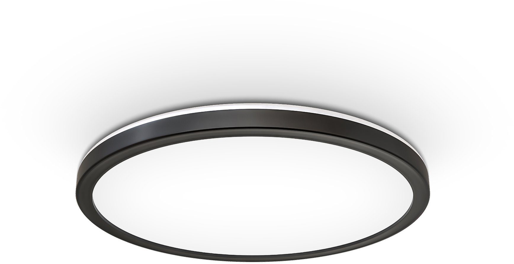 B.K.Licht Panel, LED fest integriert, Neutralweiß, Deckenleuchte, 18 Watt, ultra-flach, indirektes Licht, neutralweiß