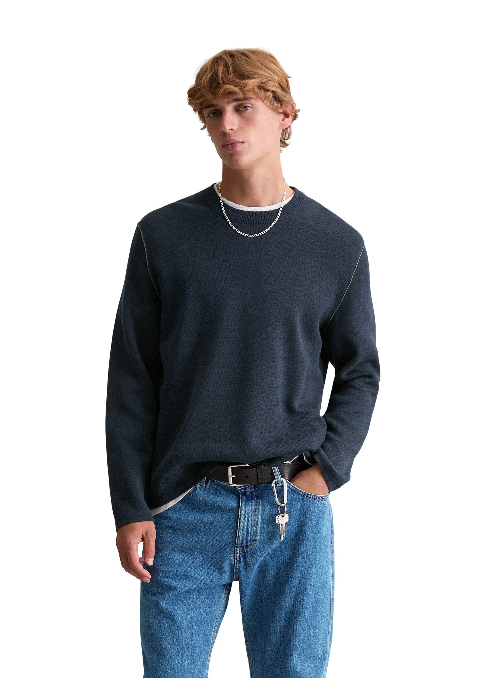 Marc O'Polo DENIM Strickpullover aus Double-Face-Cotton