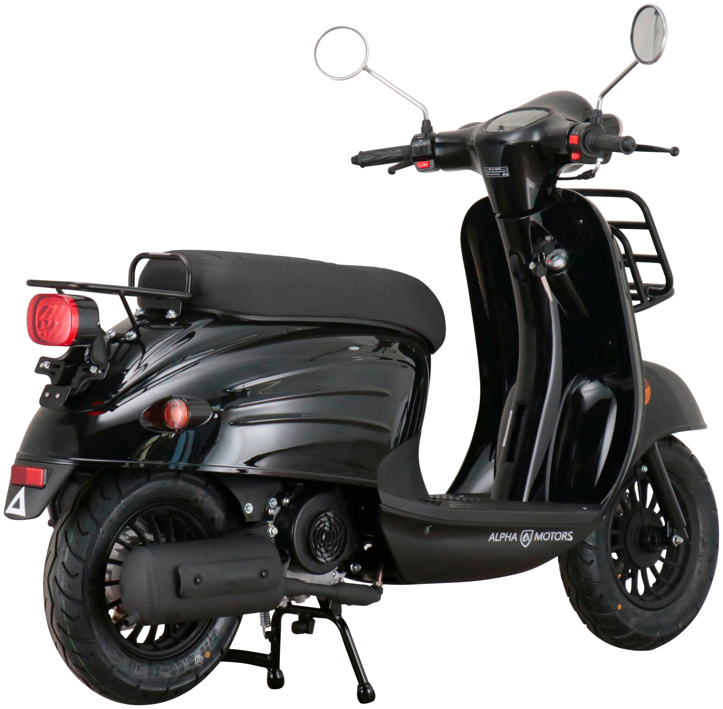 ccm, Euro Adria, Motors schwarz Motorroller Alpha km/h, 45 50 5