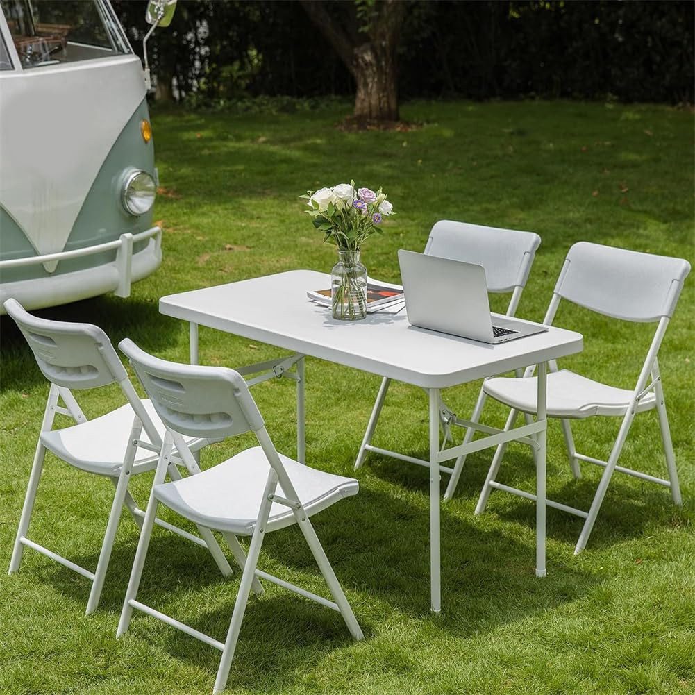 GarveeMore Schreibtisch Campingtisch Klappbar Gartentisch Leichter Klapptisch Mit Tragegriff