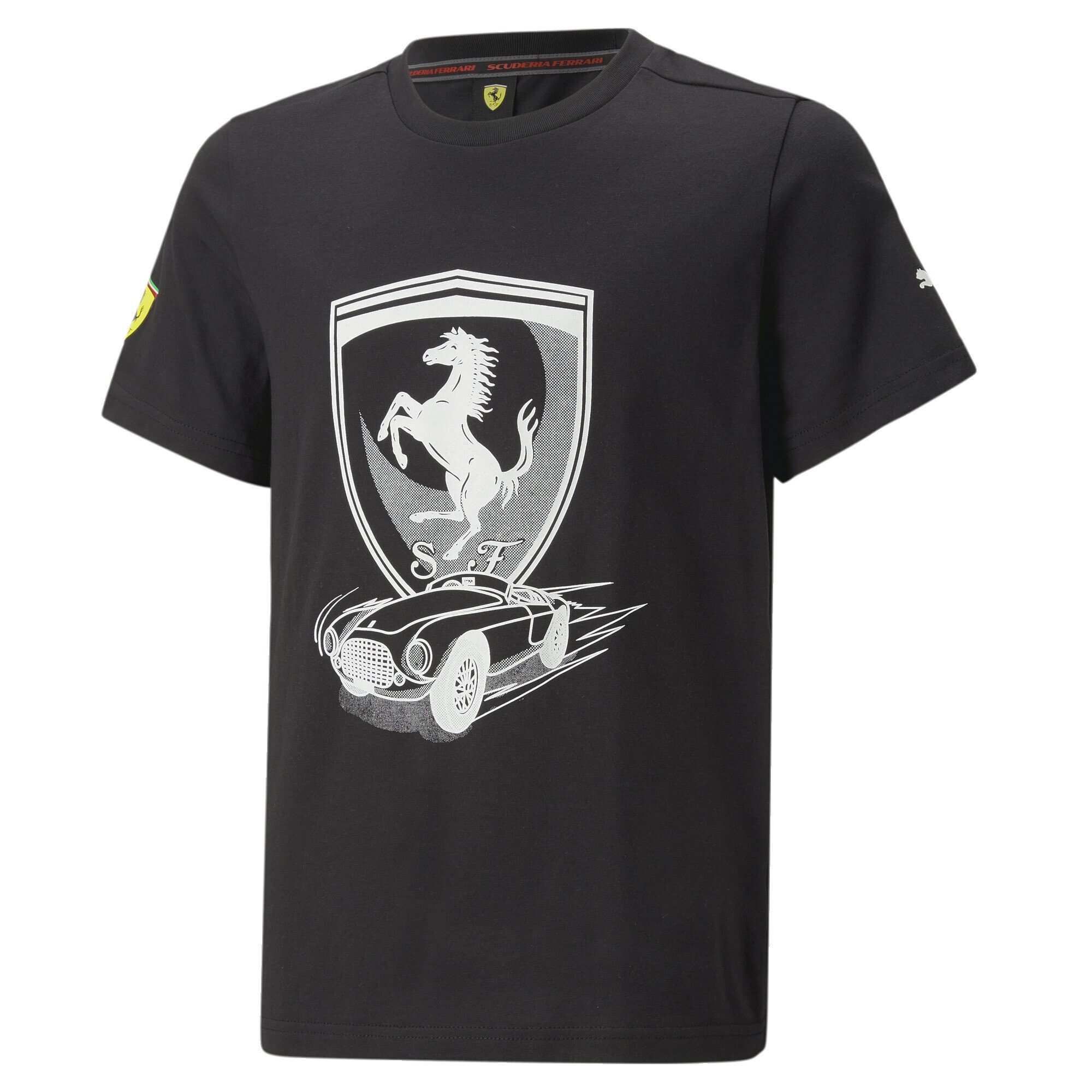 Black T-Shirt Jugendliche Ferrari T-Shirt Race Scuderia PUMA
