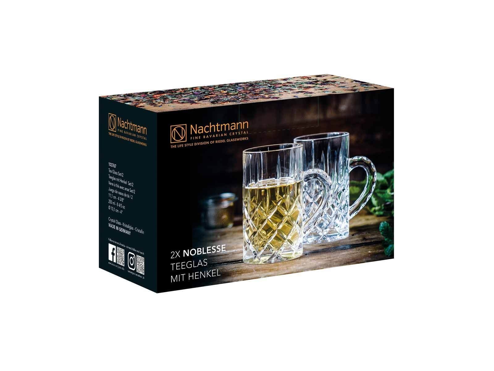 Nachtmann Teeglas Noblesse Teegläser 250 ml 2er Set, 2-tlg., Glas