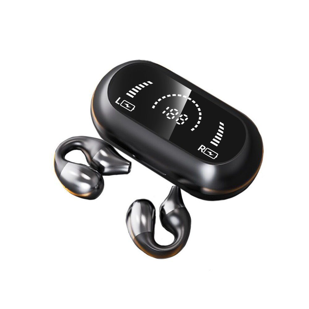 MOUTEN Ohrclip-Bone-Sound-Headset Bluetooth 5.3, mit Ladeetui Bluetooth-Kopfhörer