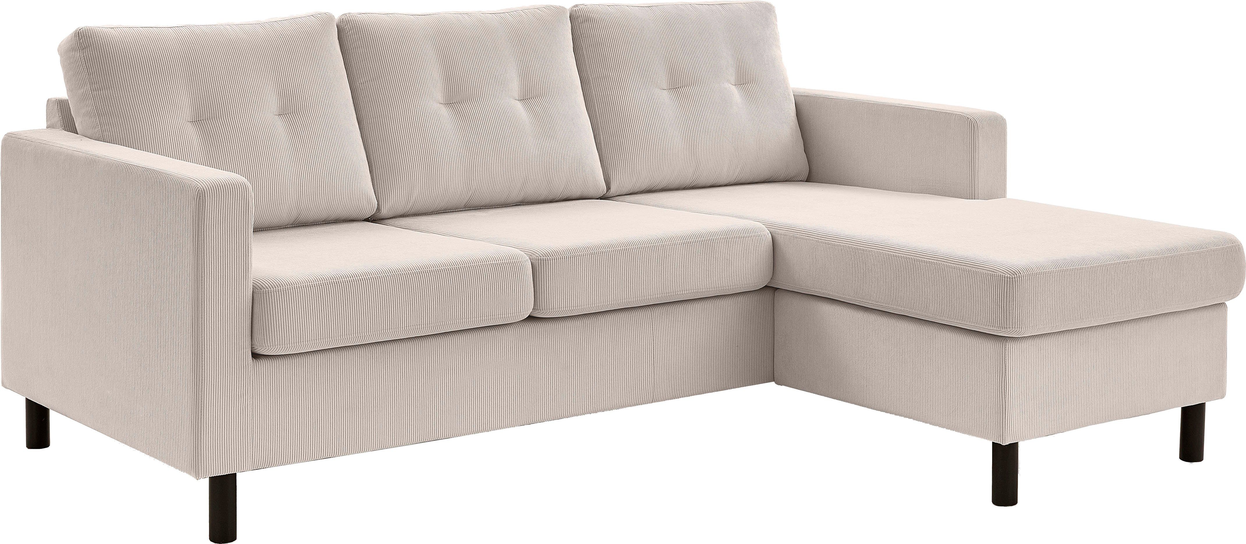 frei und beidseitig Recamiere Raum home Tea, im stellbar collection Ecksofa ATLANTIC montierbar Ecksofa,