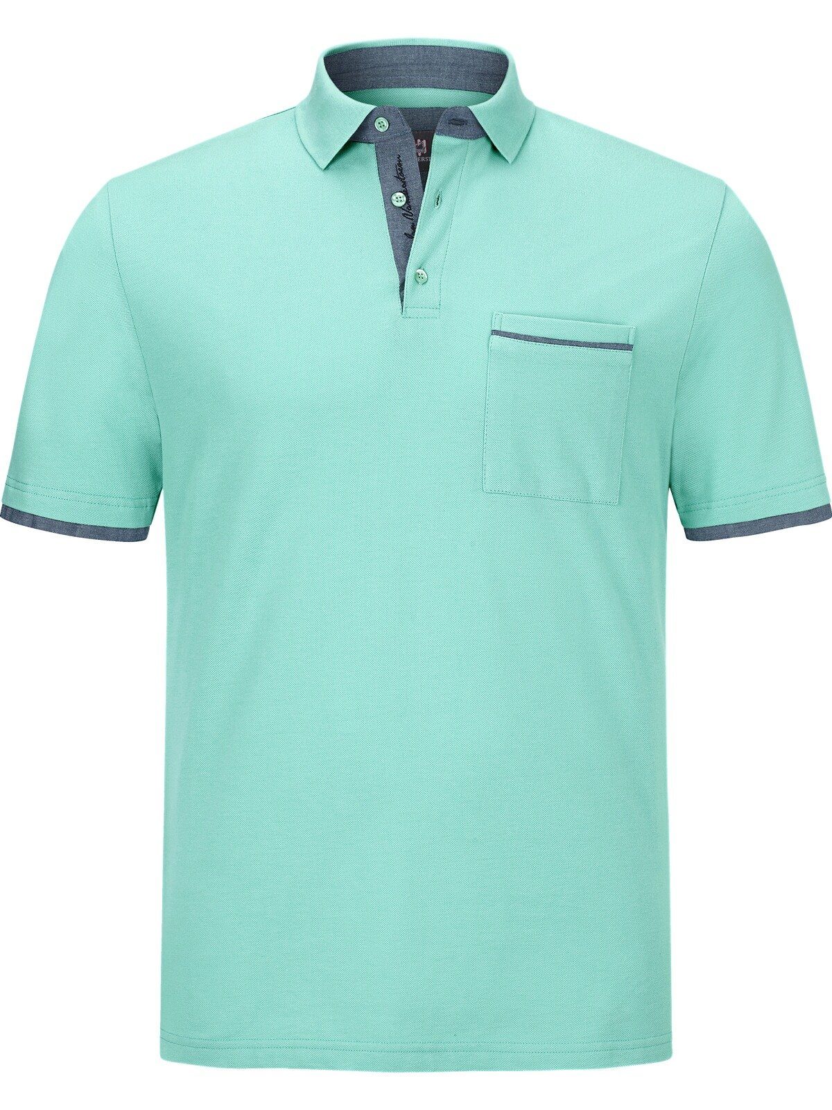 Jan Vanderstorm Poloshirt MELKER luftiges Pikee aus Baumwolle