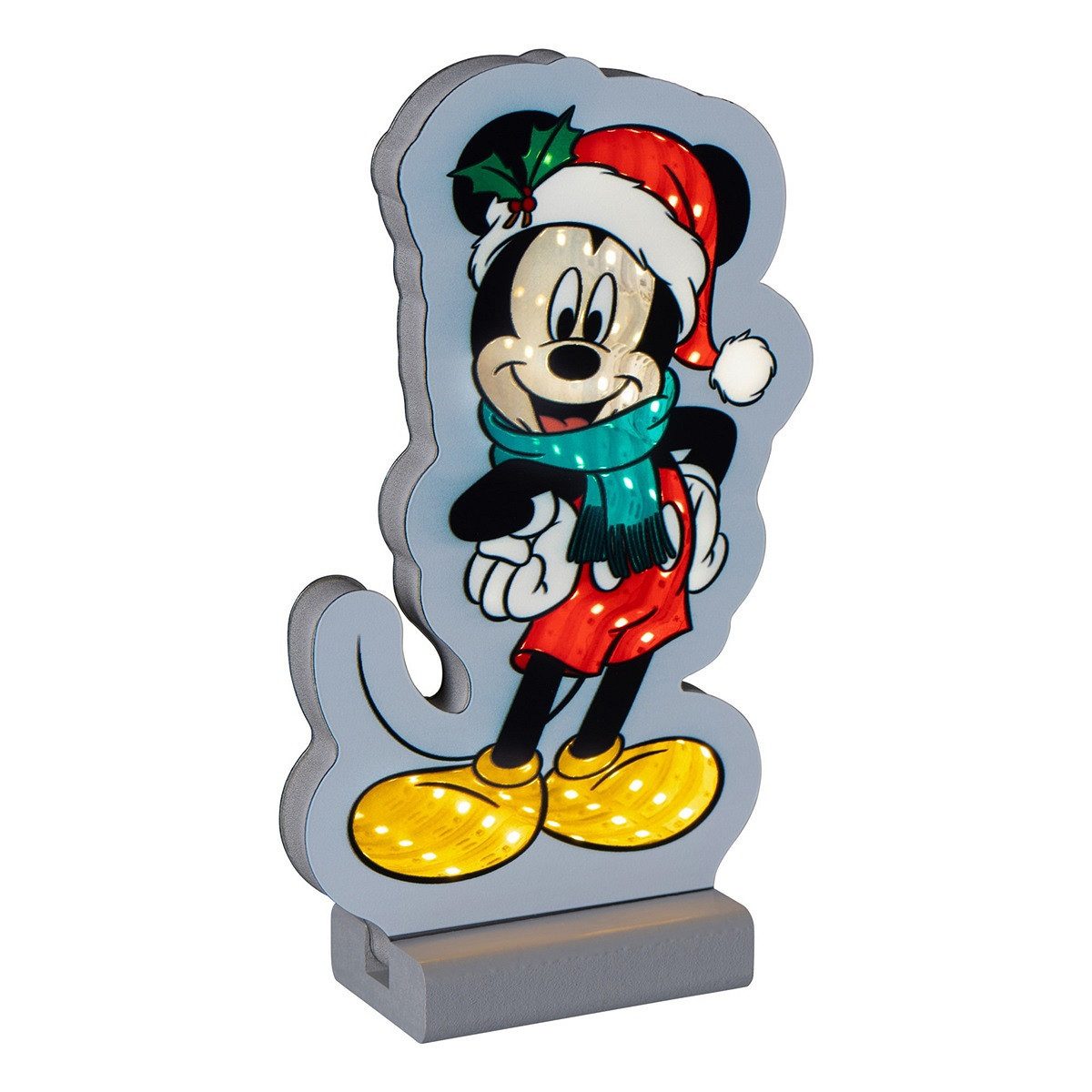 Disney LED Dekofigur Mickey Mouse LED-Leuchte 20 cm mit Infinity-Spiegeleffekt IP20, LED fest integriert