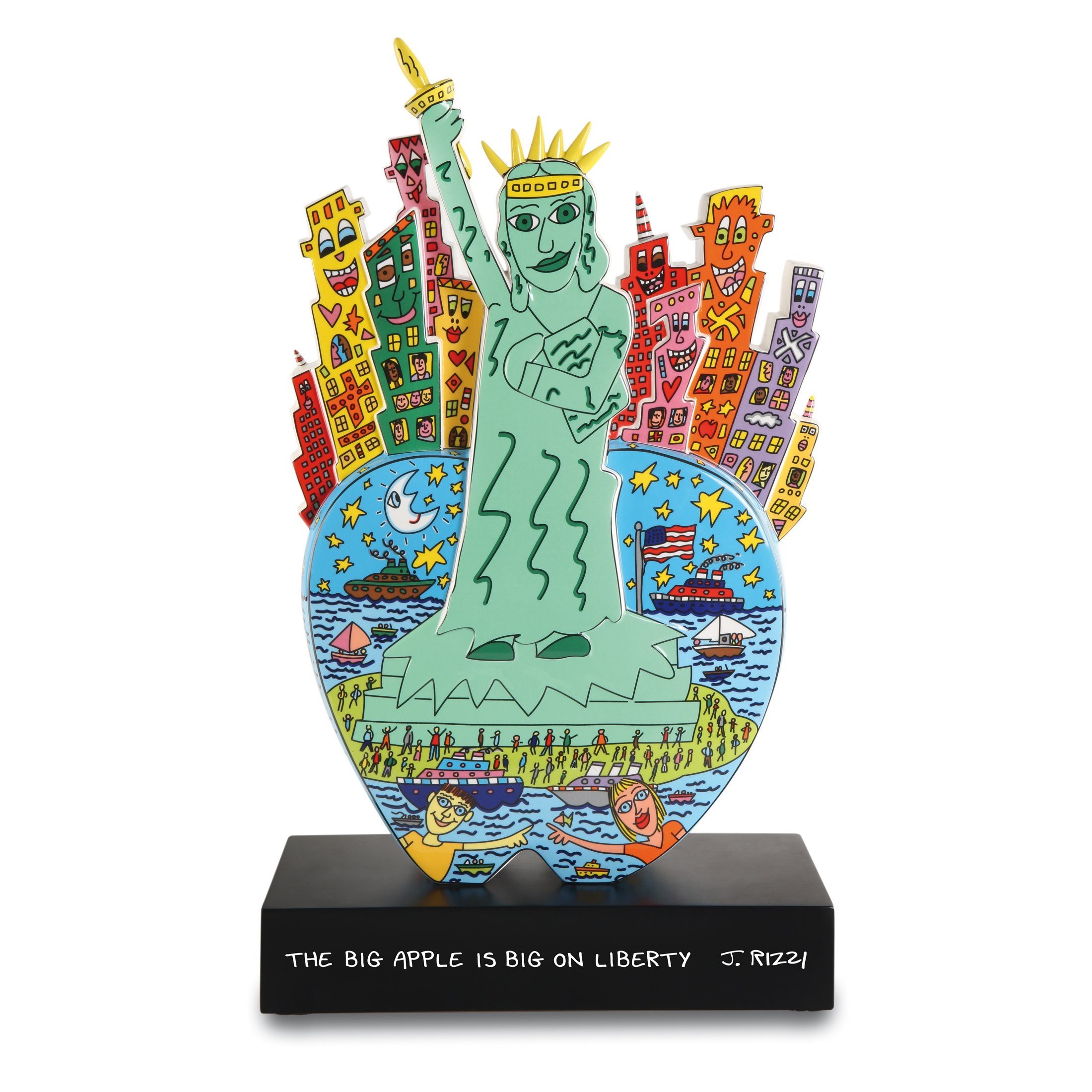 Goebel Dekofigur Goebel Pop Art James Rizzi Figur 'Big Apple on Liberty' 2023
