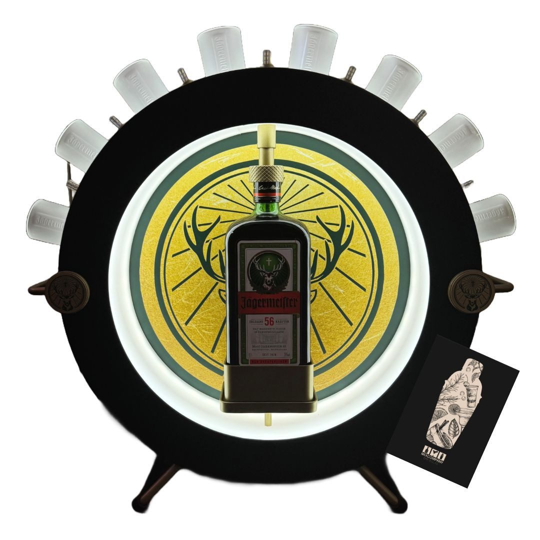 Jägermeister Gläser-Set Jägermeister Glorifier Leuchtreklame – Drama of Serve LED-Display