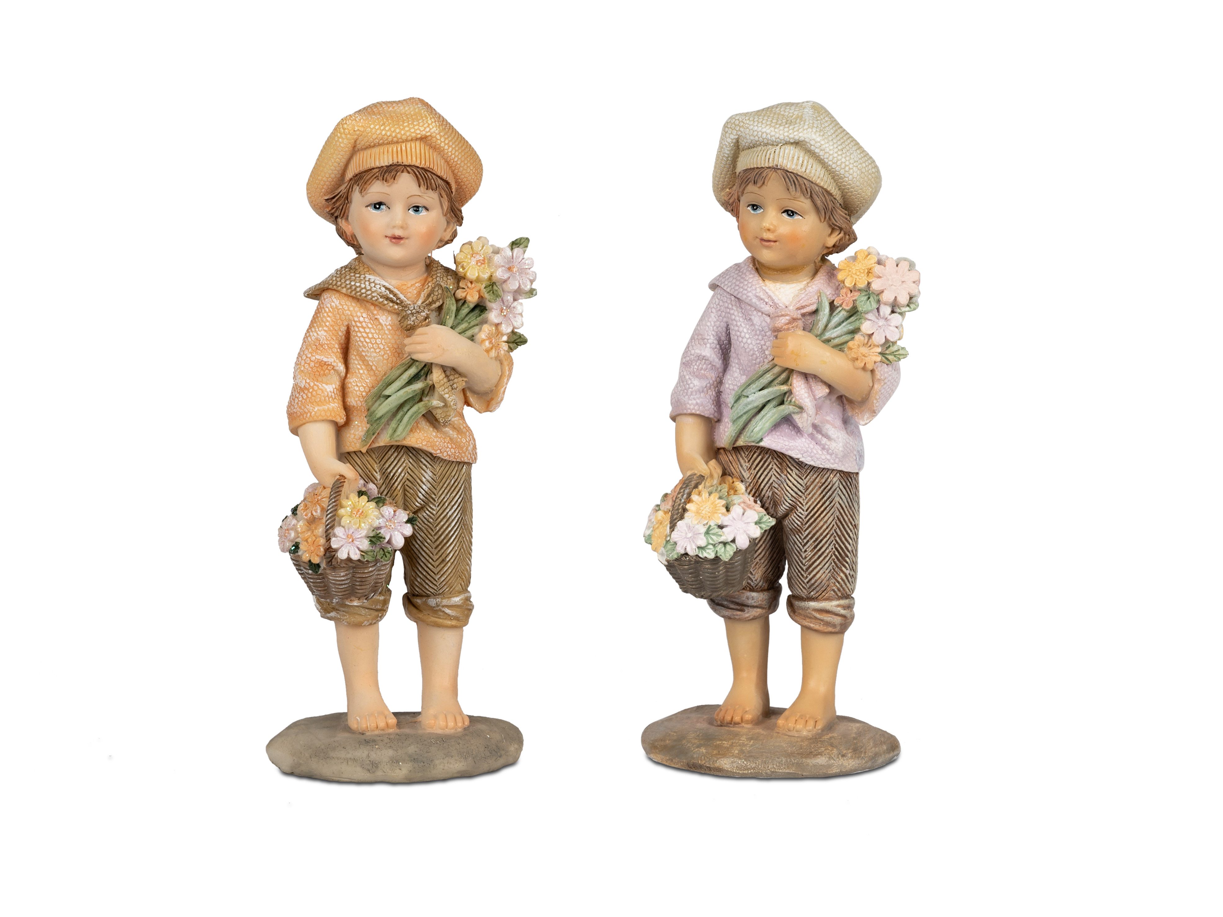formano Dekofigur Nostalgische Kinderfiguren handbemalt 12 cm im 2er Set