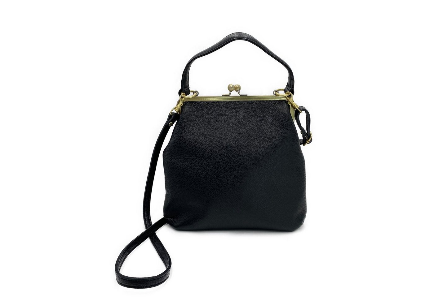 Taschenkinder Schultertasche Vintage Ledertasche Damen - Handtasche Zoe, Retro Umhängetasche, Echtes Leder vom Rind