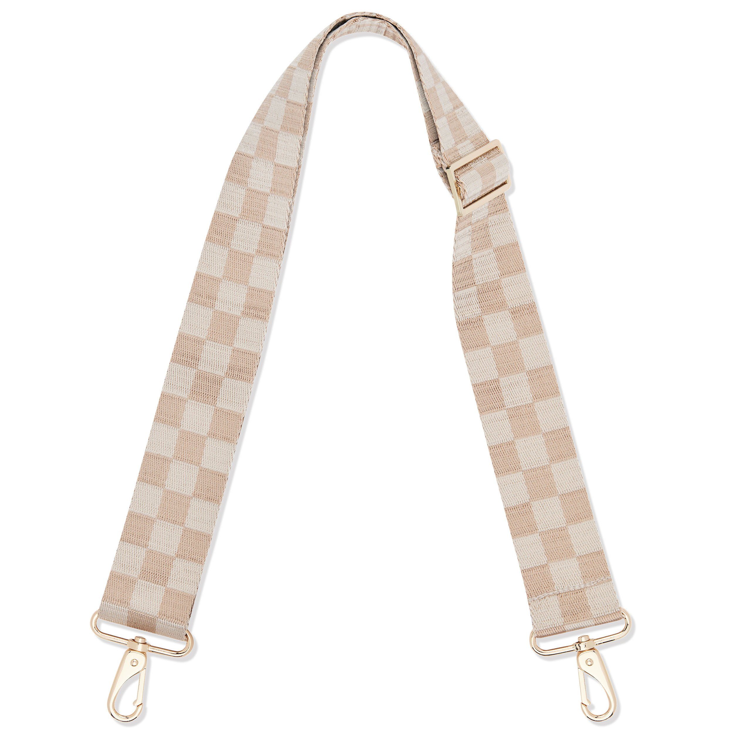 Expatrié Schulterriemen Jeanne Schultergurt Beige Taschengurt für (1-St) Taschen Checkered Flexibler