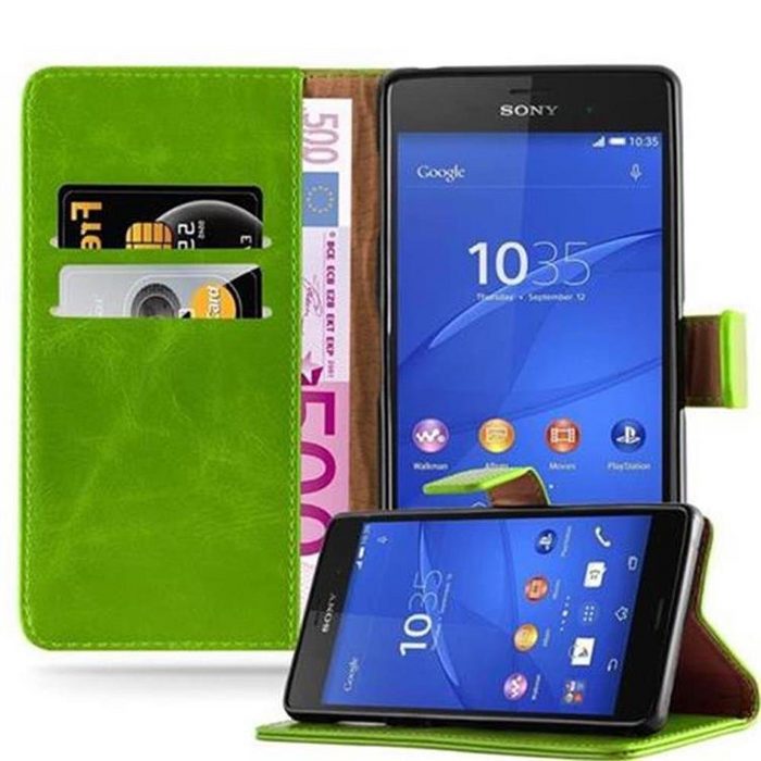 Cadorabo Handyhülle Luxury Book Sony Xperia Z3 Klappbare Handy Schutzhülle - Hülle - mit Standfunktion und Kartenfach