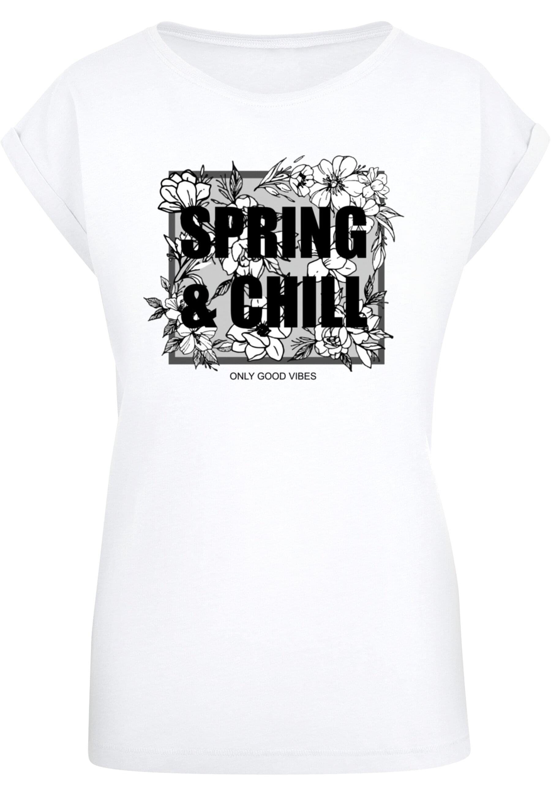 Spring T-Shirt Chill Tee Extended Merchcode And Shoulder Damen ) Ladies (1-tlg