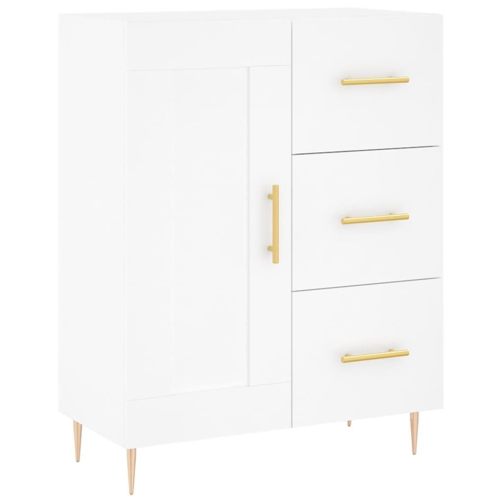 vidaXL Kleiderschrank Wohnzimmerschrank Holzwerkst Hochschrank Highboard cm 69,5x34x180 Weiß