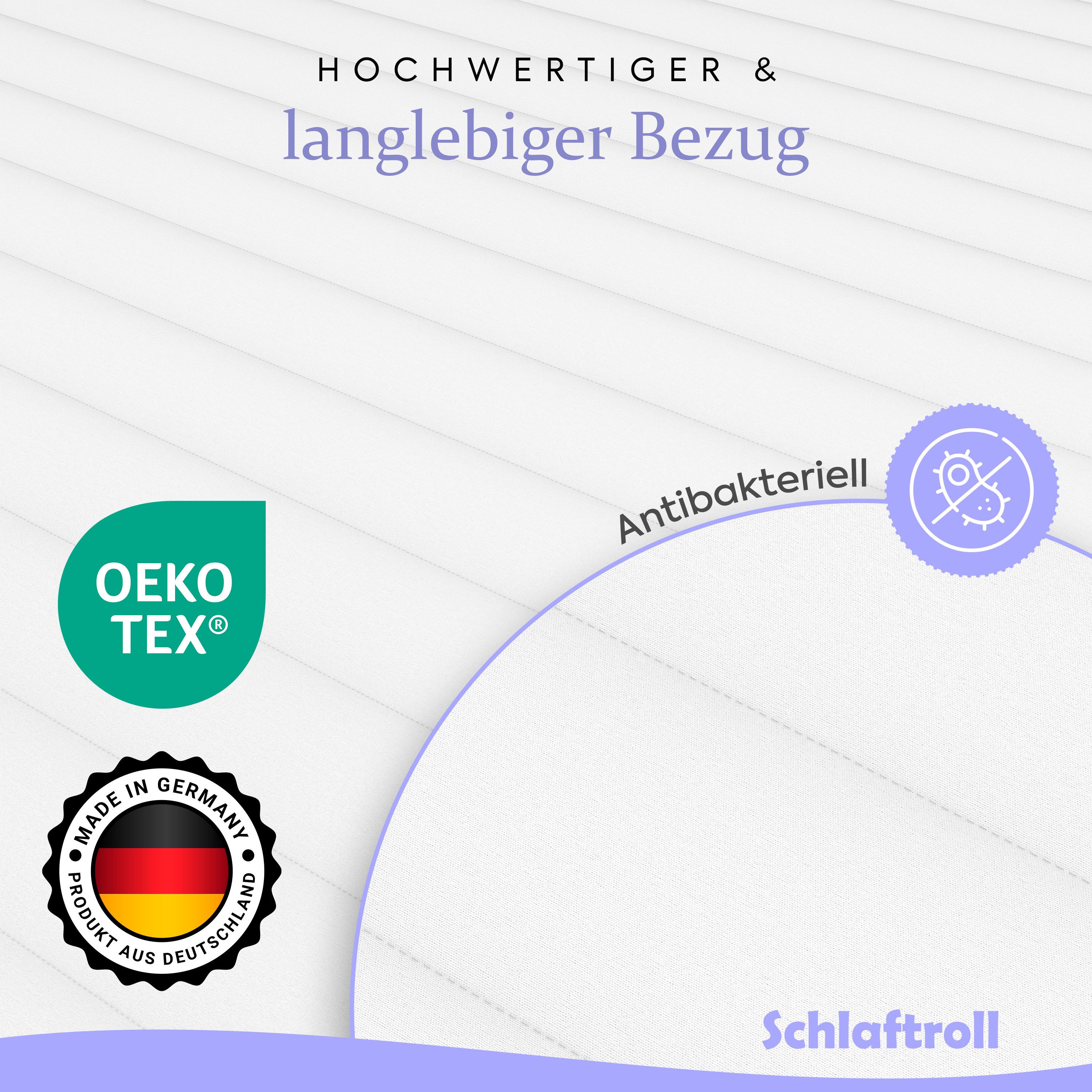 Schlaftroll, Topper Weiche Kaltschaum-Matratzenauflage für maximalen Komfort und Ergonomie, OEKO-TEX® zertifiziert