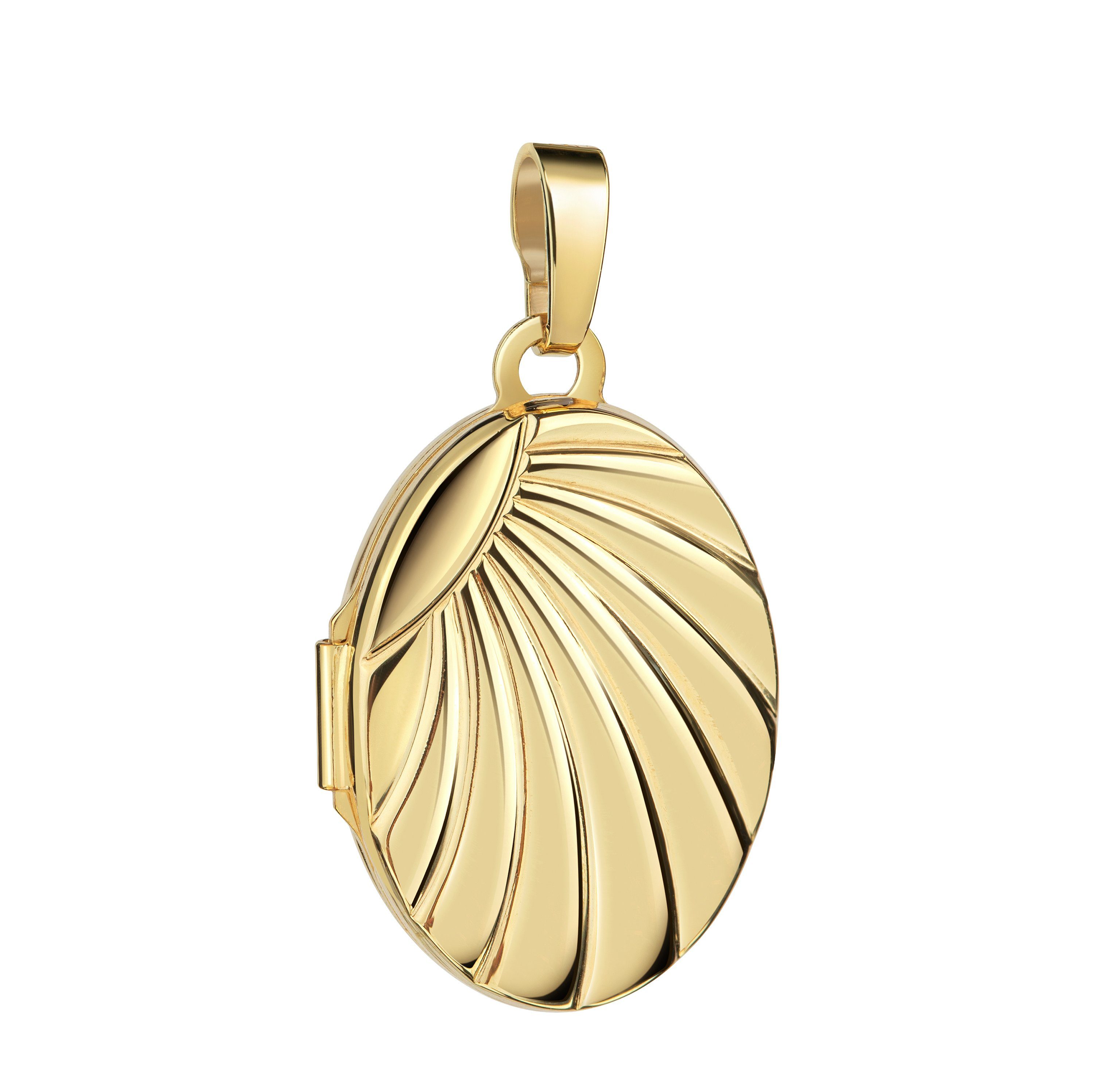 JEVELION Kettenanhänger Medaillon Gold 333 zum günstig online kaufen