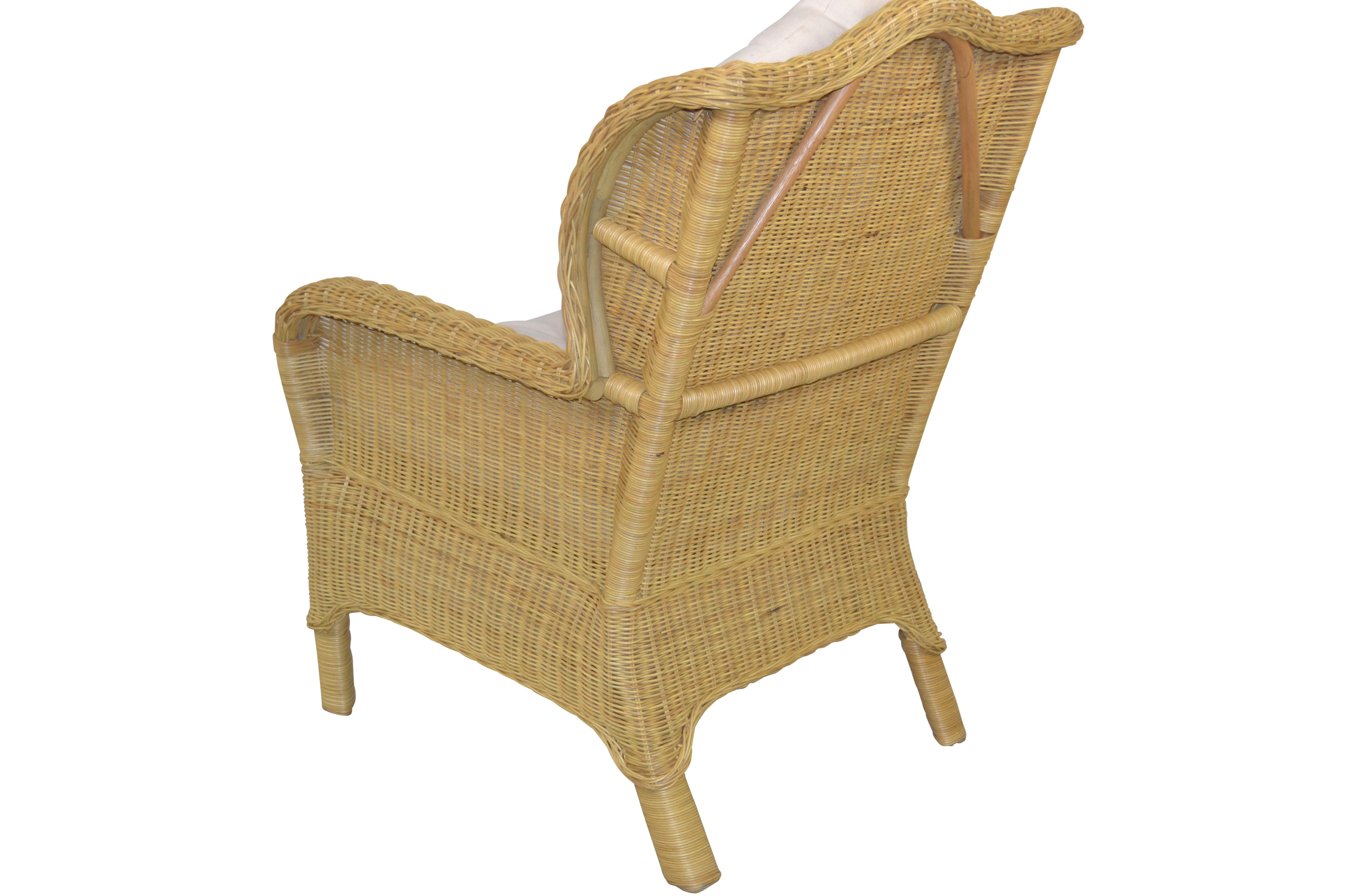 moebel-direkt-online Ohrensessel Samuel (Spar-Set, Sessel mit Hocker, inklusive 3tlg. Kissenset)