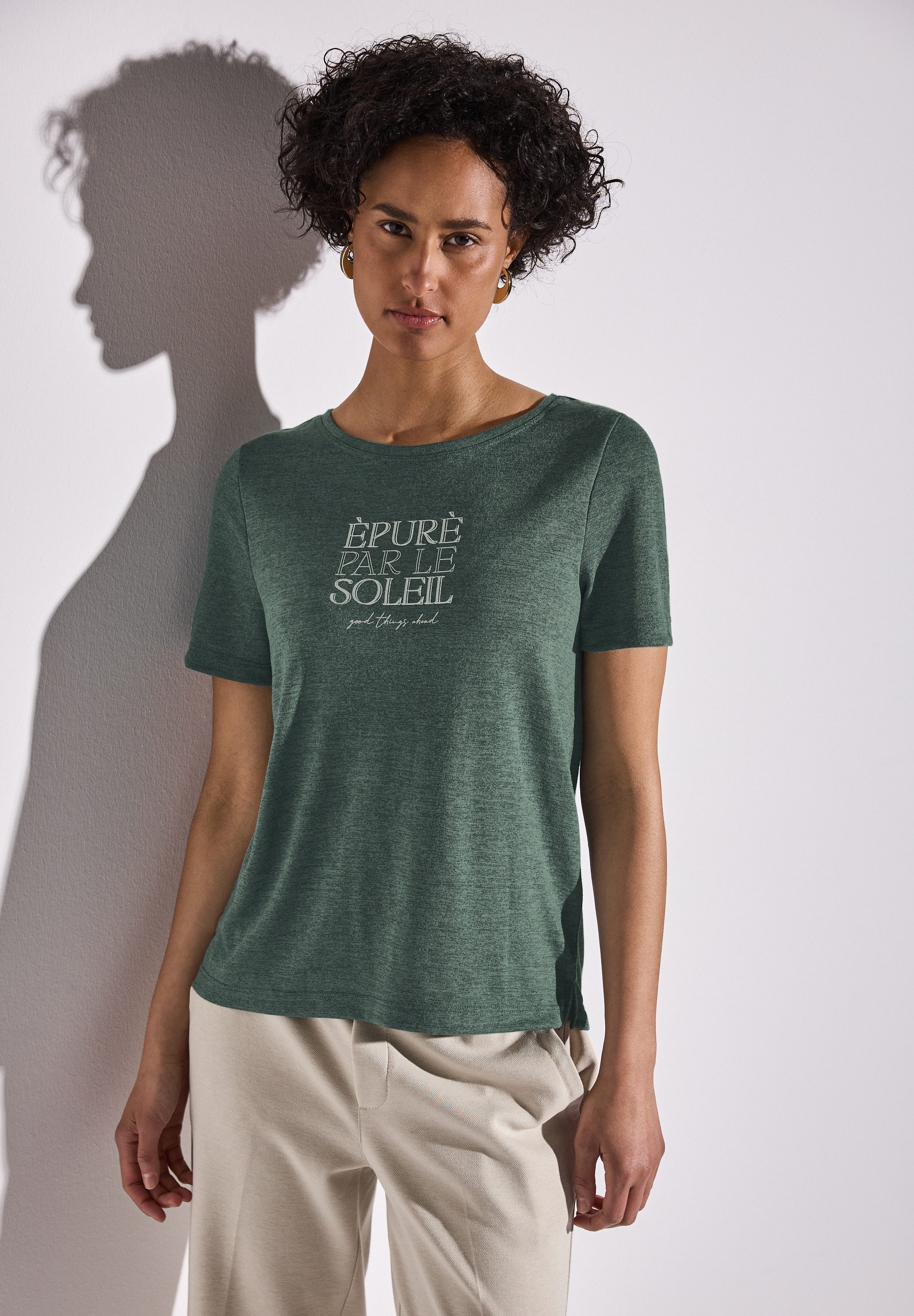 STREET ONE T-Shirt mit Wording günstig online kaufen