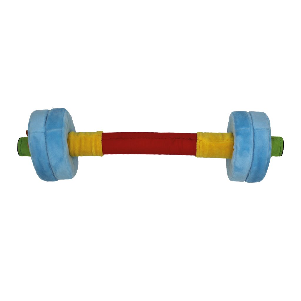 FitKidz Kuscheltier Barbell Soft Toy Langhantel Plüsch Kinder Fitness Sport günstig online kaufen