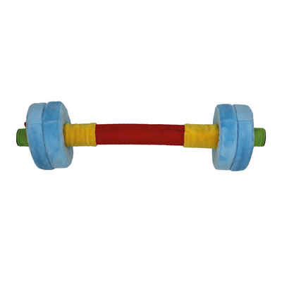FitKidz Kuscheltier Barbell Soft Toy Langhantel Plüsch Kinder Fitness Sportspielzeug (1-St), Rasselfunktion