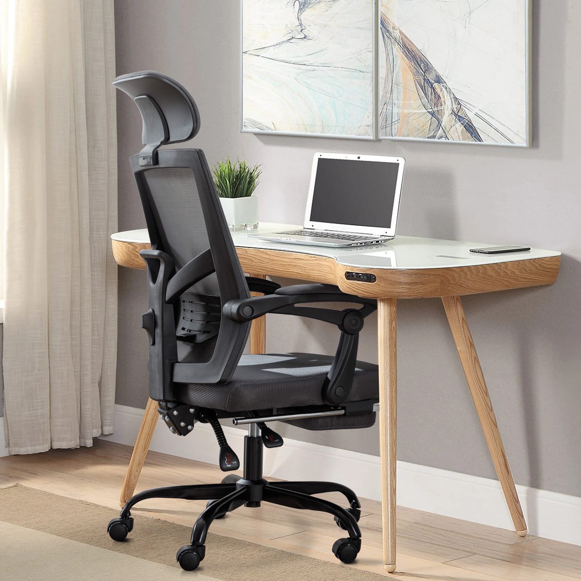 UEV Bürostuhl Schreibtischstuhl ergonomisch,Chefsessel bis 136 kg Höhenvers günstig online kaufen