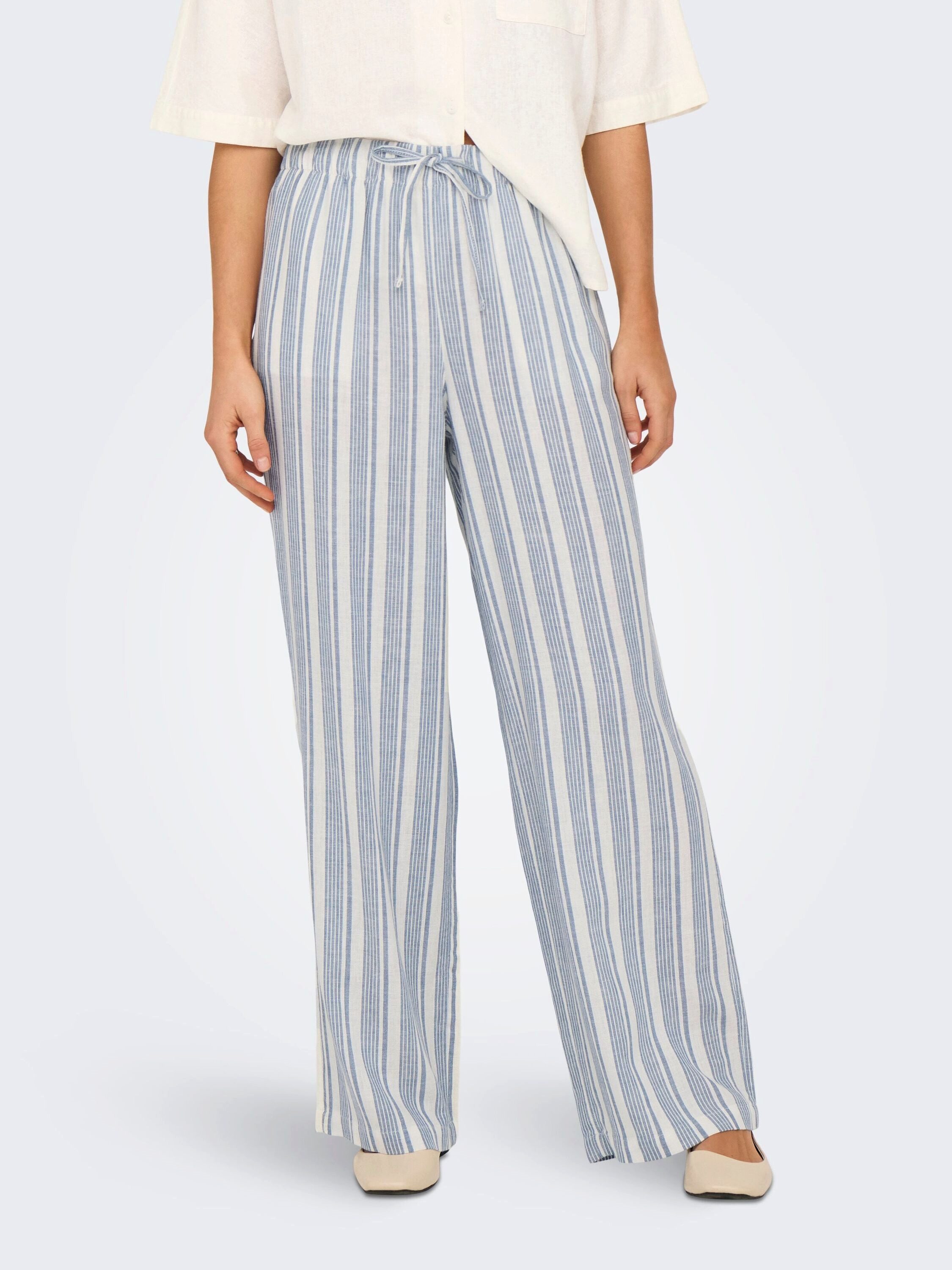 ONLY Schlupfhose CARO (1-tlg) Drapiert/gerafft