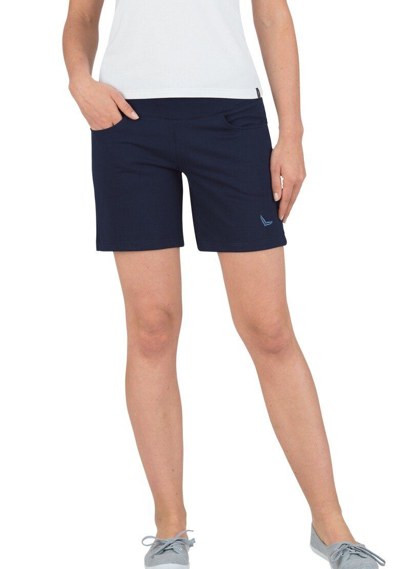 Trigema Bermudas TRIGEMA Sweatshorts Biobaumwolle navy