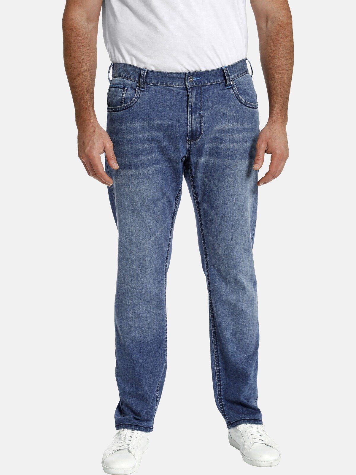Charles Colby 5-Pocket-Jeans BARON SAWYER +Fit Kollektion, Tiefbundjeans