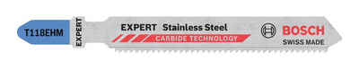 BOSCH Stichsägeblatt Expert Stainless Steel T 118 EHM (3 Stück), Stichsägeblatt - 3er-Pack