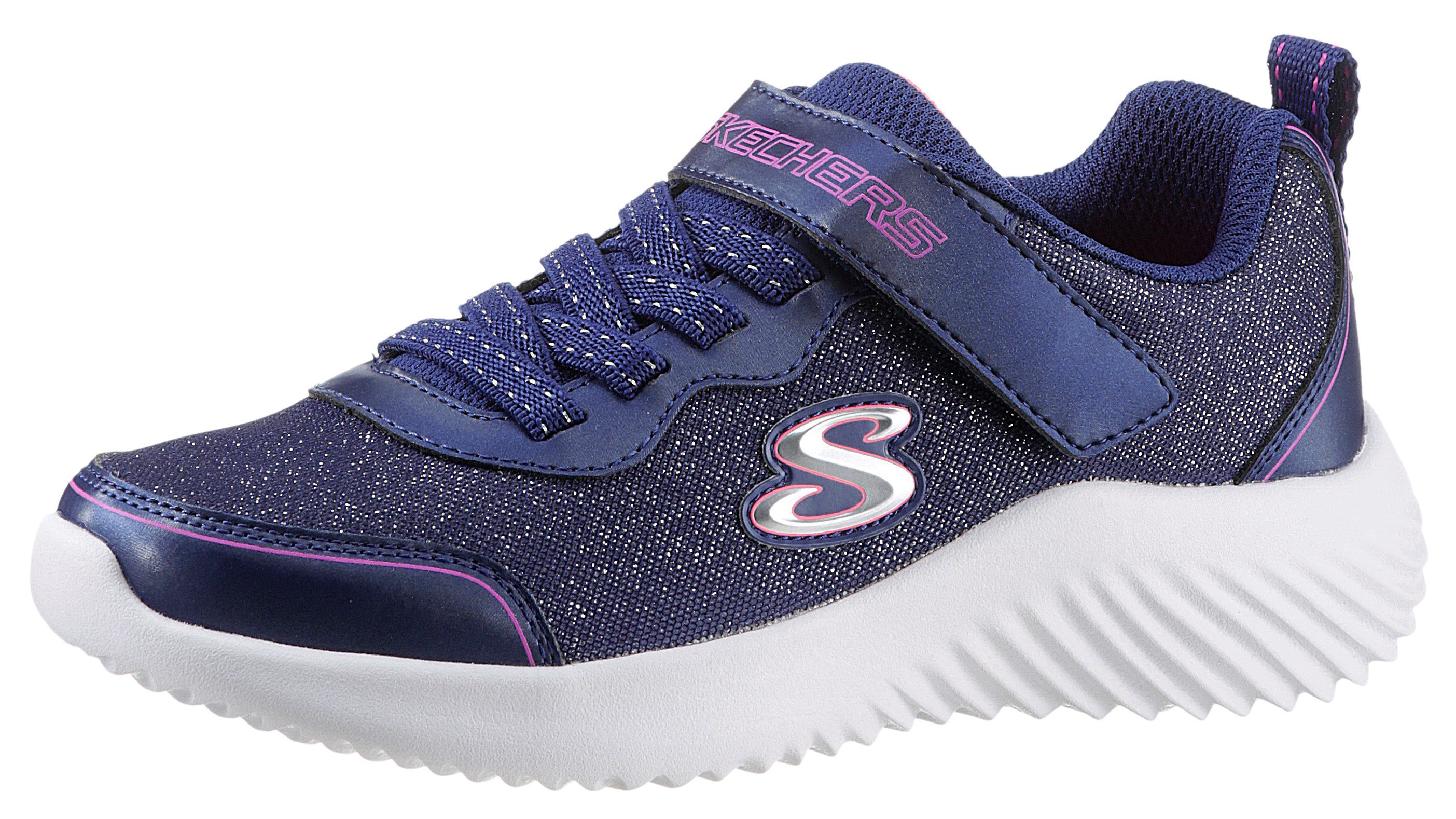 E funkelnden GIRLS Skechers SKECHERS Glitzerdetails Kids mit Slip-On - Sneaker