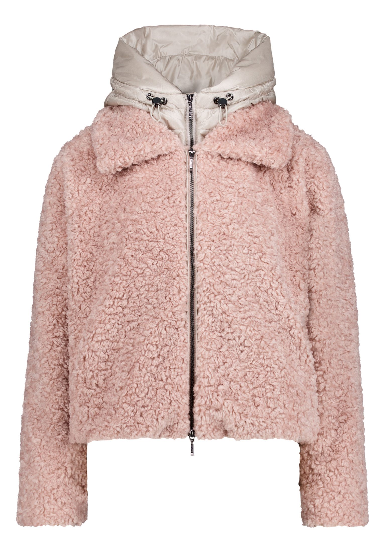 Amber & June Plüschjacke Damen mit abnehmbarem Westenteil