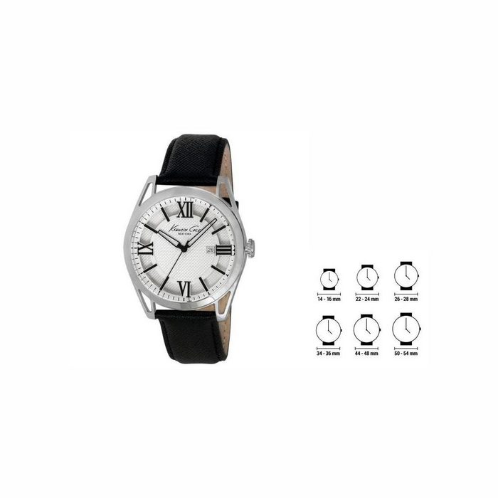 Kenneth Cole Quarzuhr Herren-Armbanduhr Uhr Kenneth Cole IKC8072 44 mm Quarzuhr Armbanduhr U