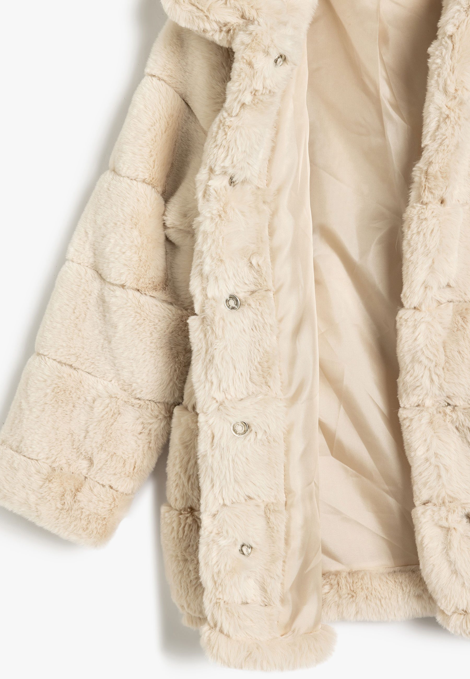 Koton Fellimitatjacke Regular Klassisch Fellimitatjacke