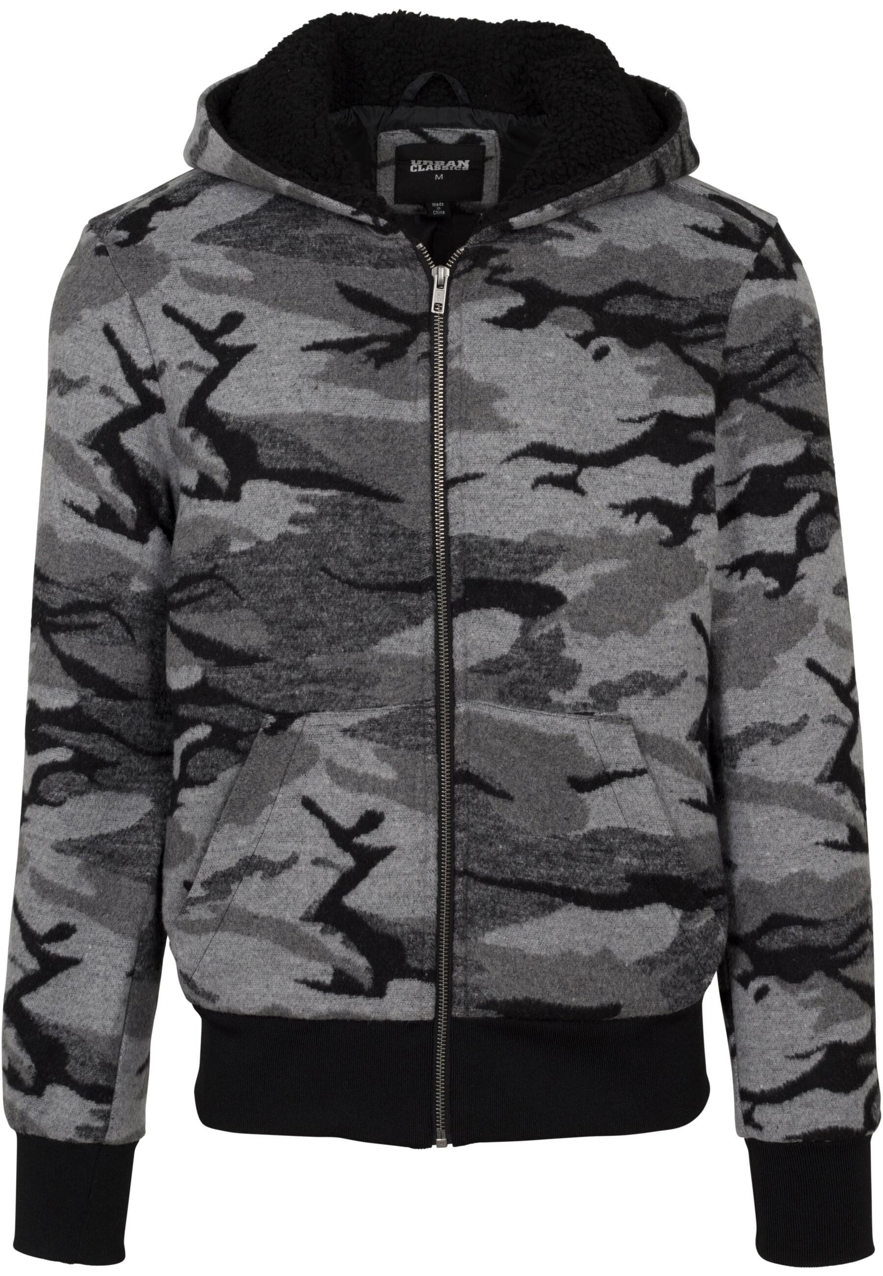 URBAN CLASSICS Winterjacke Urban Classics Herren Camo Zip Jacket (1-St)