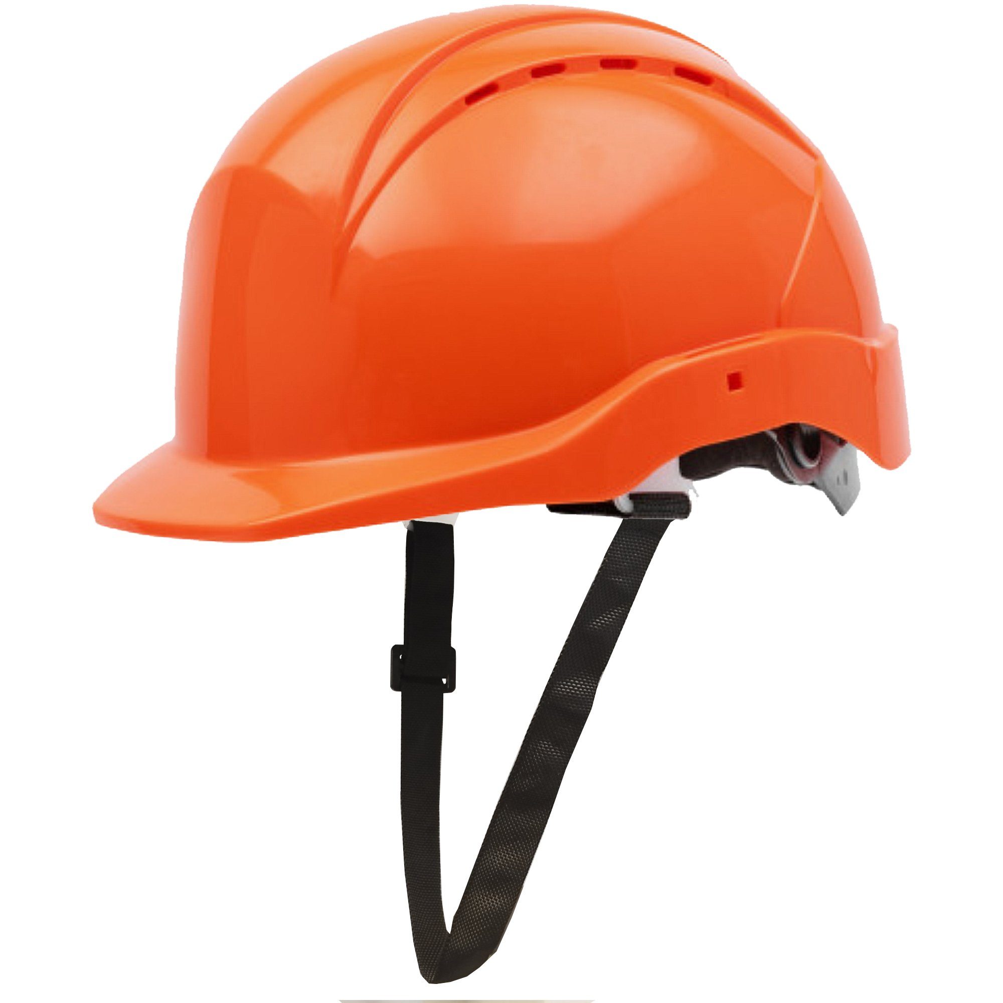 GUARD 5 Sicherheitshelm Arbeitshelm - mit 6-Punkt-Gurtband und Drehradsystem (Art.22-950), Drehradsystem orange