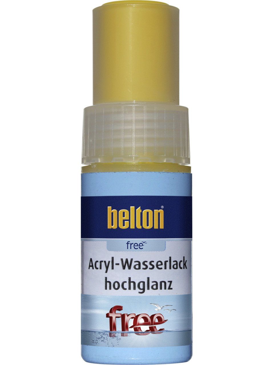 belton Acryl-Buntlack belton free Lackstift 9 ml rapsgelb hochglänzend