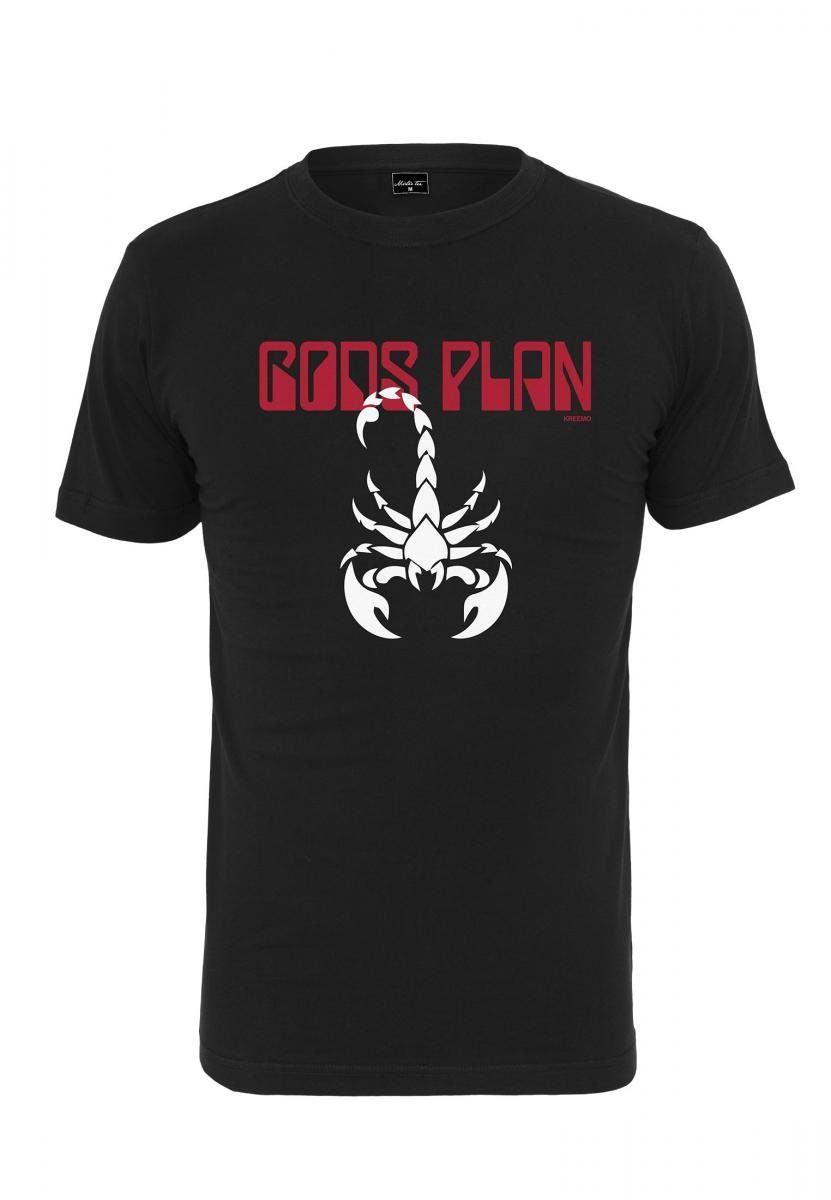 MisterTee black Gods T-Shirt Gods Plan Tee (1-tlg) MT841 Plan Herren