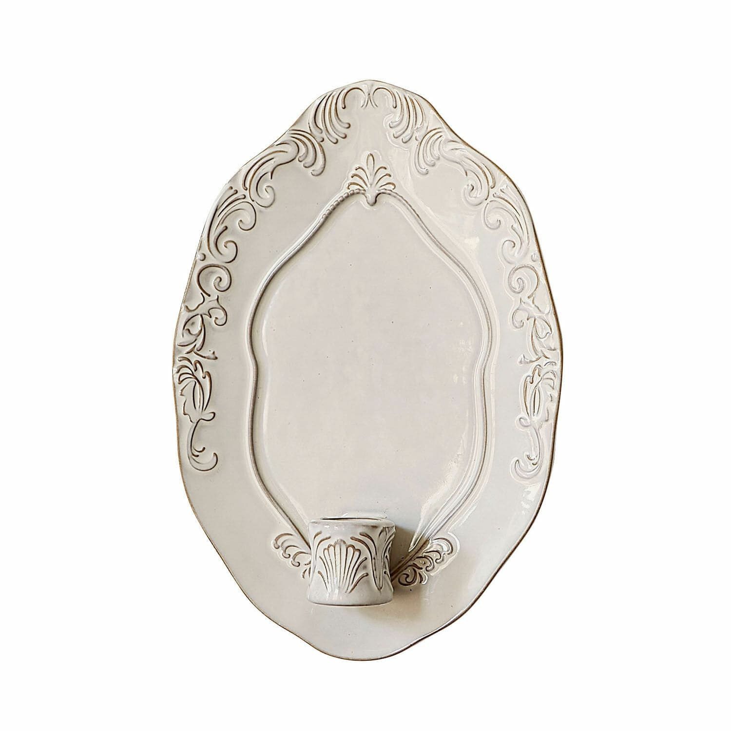 Mirabeau Kerzenständer Wandkerzenhalter Verena antikweiß günstig online kaufen