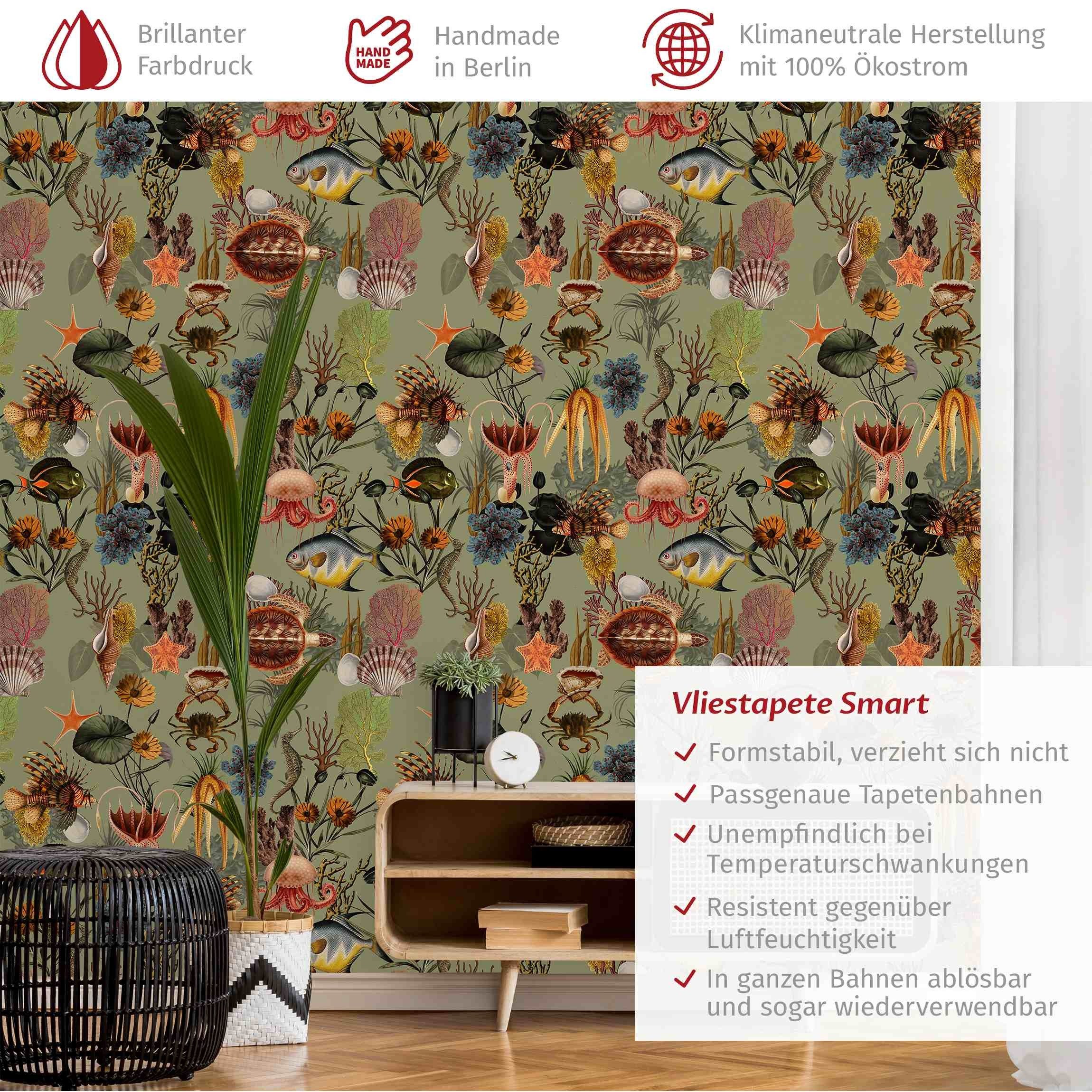 Bilderdepot24 Fototapete Tiefe See Grün Unterwasser günstig online kaufen