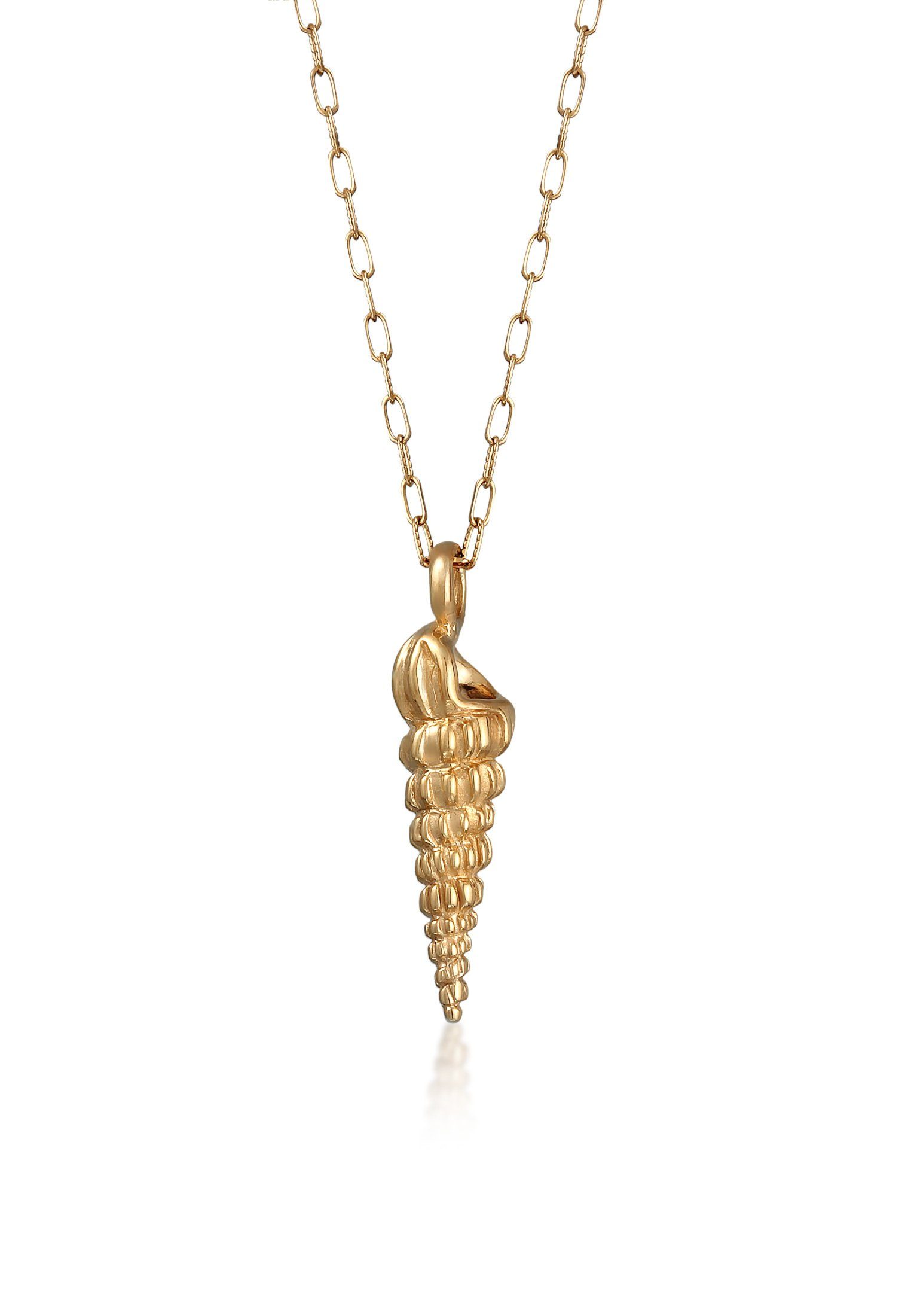 Kette mit Anhänger Muschel Sommer Mode Trend 925 Silber