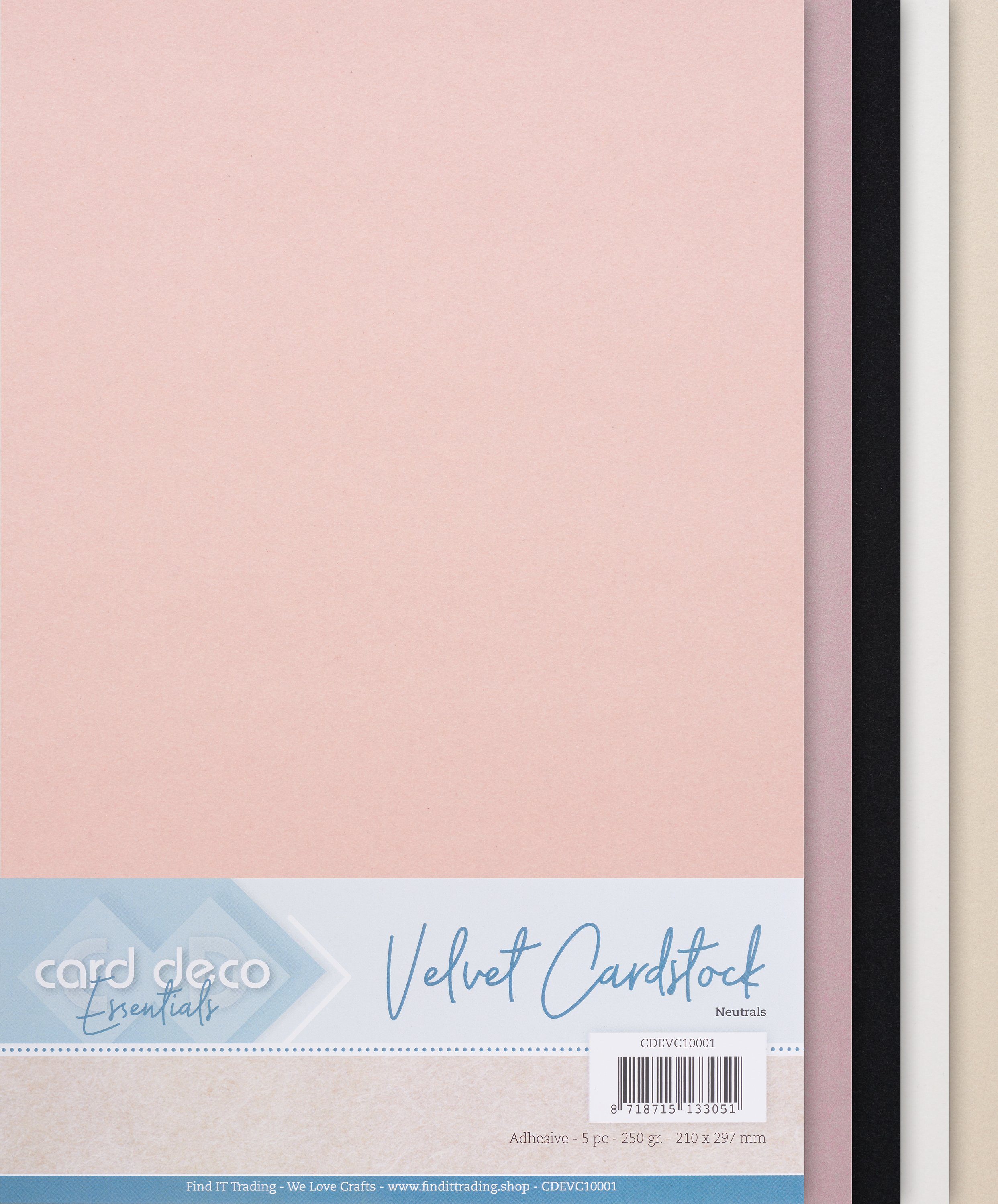 FINDit Designpapier Samtpapier, DIN A4 250 g/m²