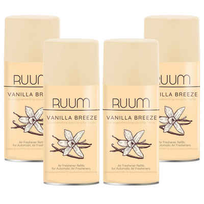RUUM Raumduft-Nachfüllflasche Ruum Lufterfrischer Duftspray Nachfüller 250ml Vanilla Breeze 4er Pack (4-St., 250ml (4er Pack)