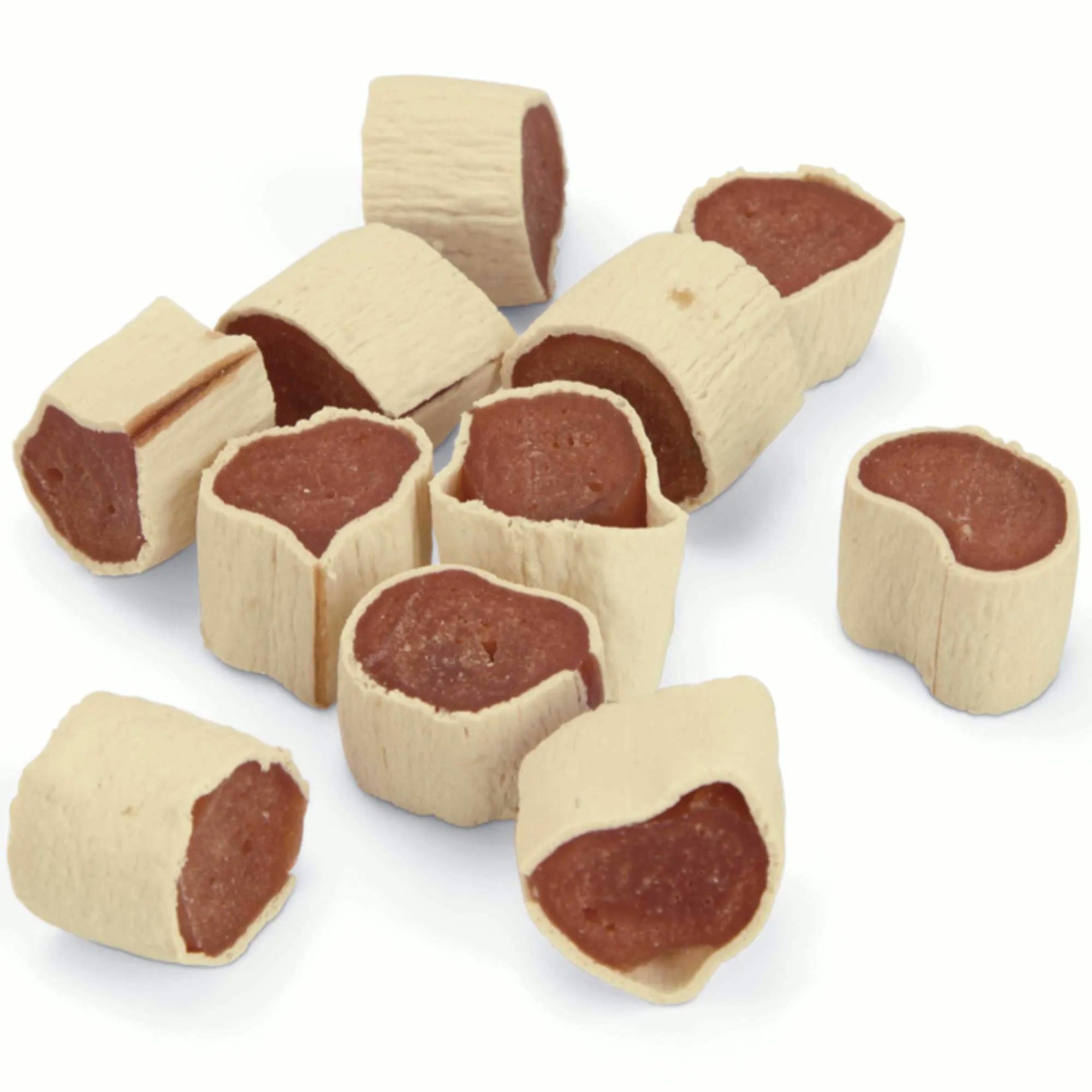 Beeztees Weicher Hundesnack Softrolls Hühnchen & Fisch, 1St., besonders Fettarm