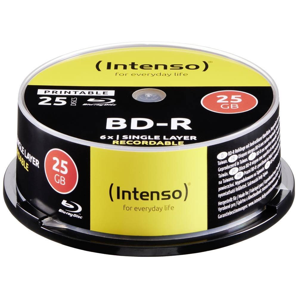 Intenso Blu-ray-Rohling 25 St 5101114, Bedruckbar