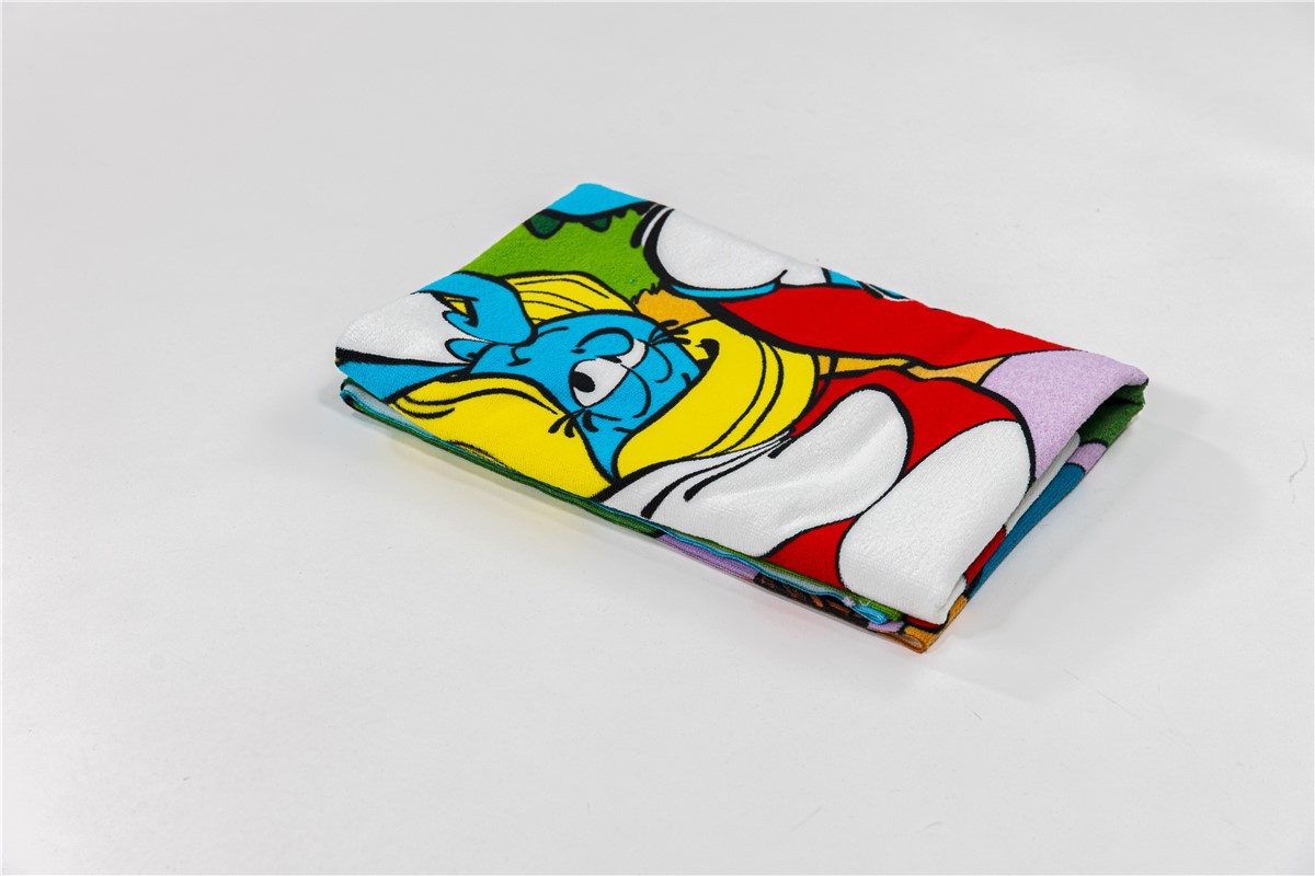 Die Schlümpfe Strandtuch 70x140 cm Badehandtuch für Strand und Pool, (1-St)