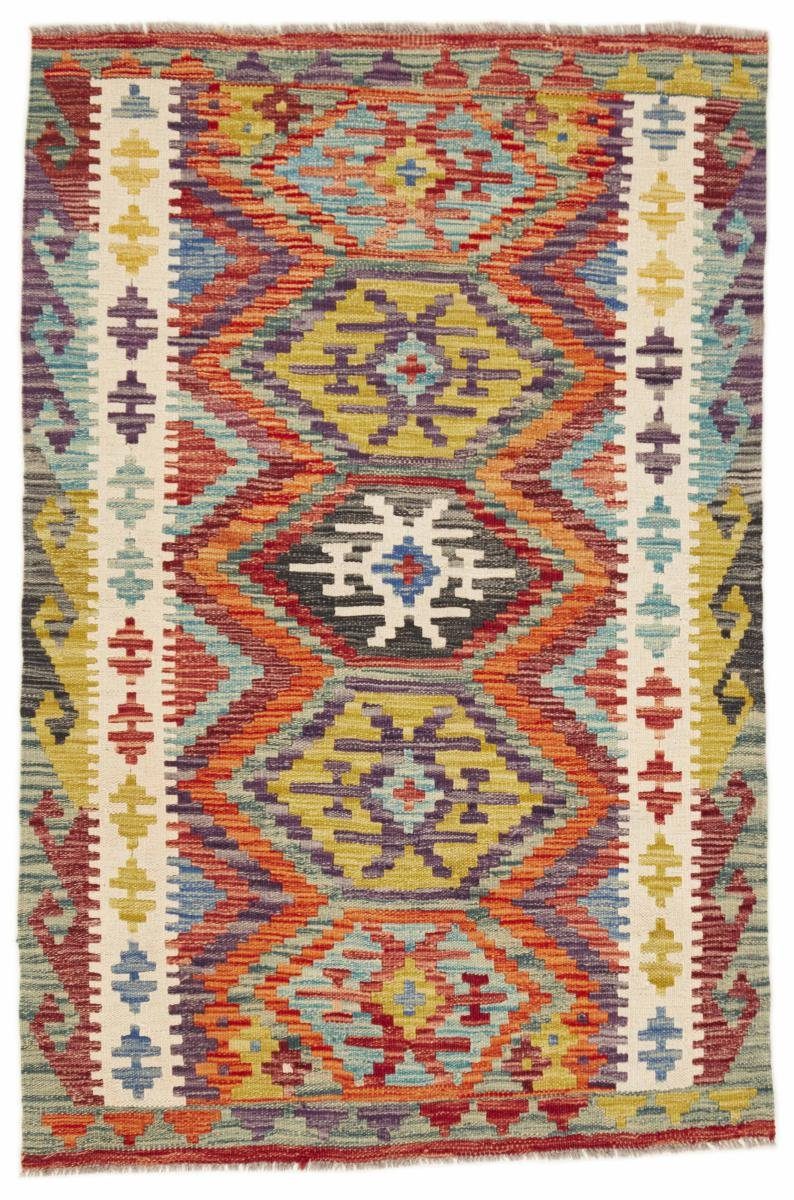 Orientteppich Kelim Afghan 97x148 Handgewebter Orientteppich, Nain Trading, rechteckig, Höhe: 3 mm