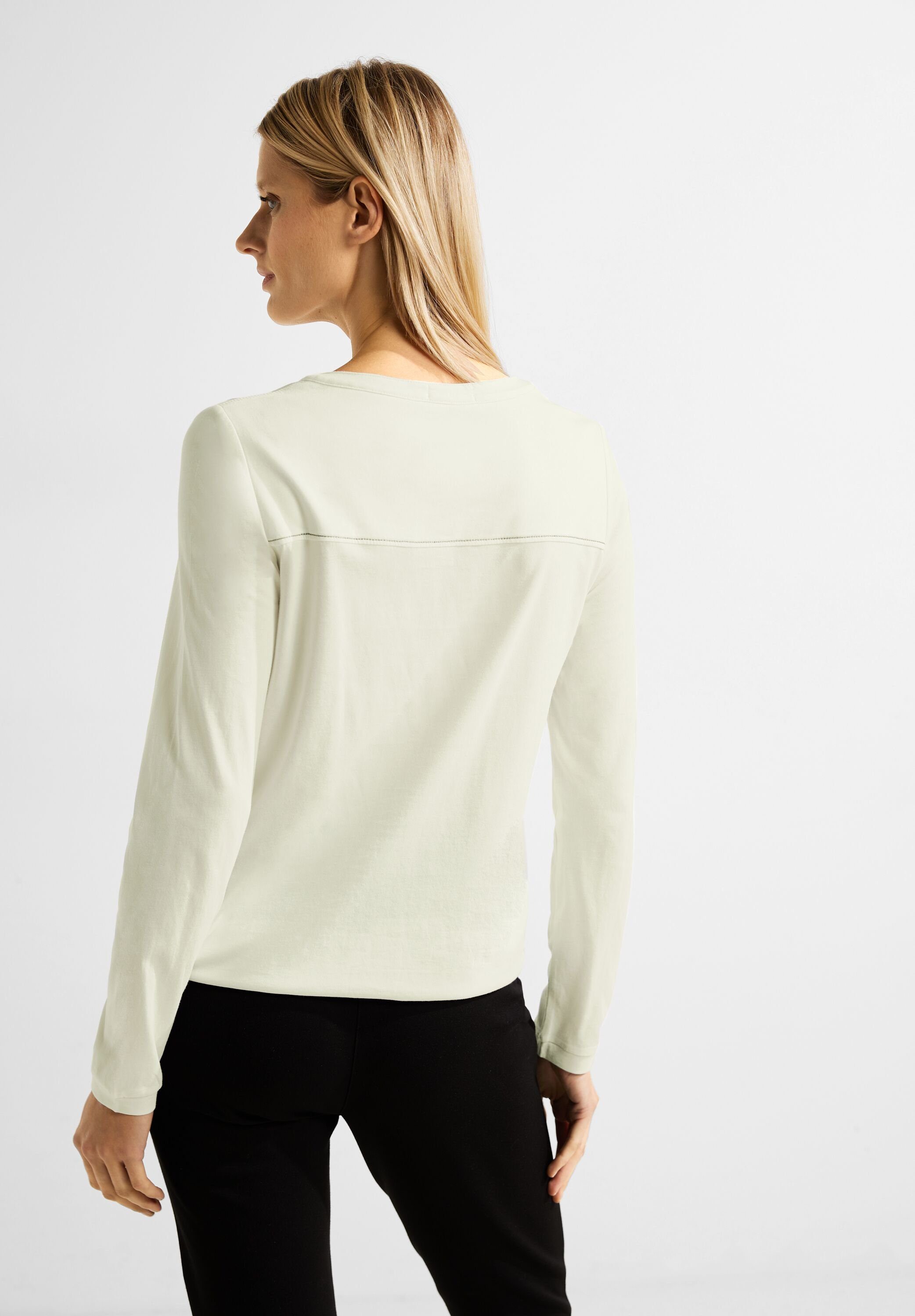 Cecil Langarmshirt im Baumwoll-Mix soften