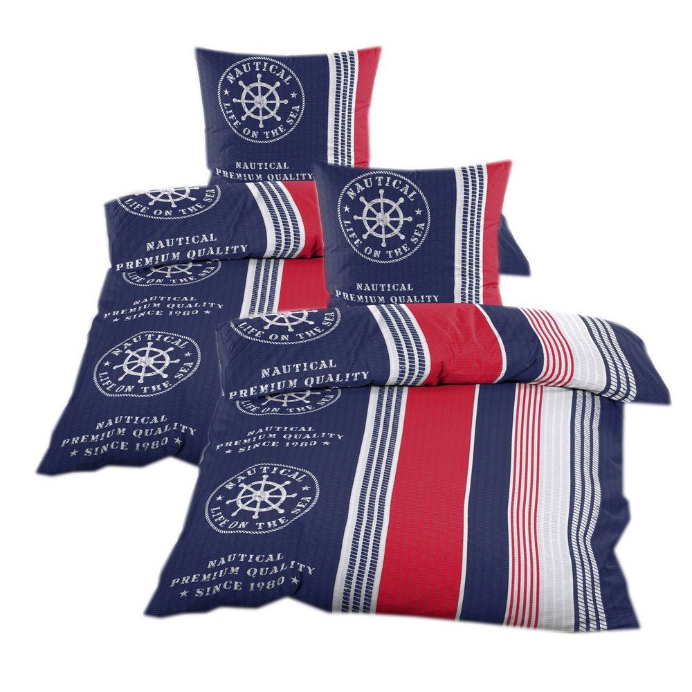 Casa Colori Bettwäsche Seersucker Garnitur 135x200 günstig online kaufen