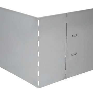vidaXL Beetumrandung Flexible Rasenkante 10-er Set Verzinkter Stahl 100x14 cm