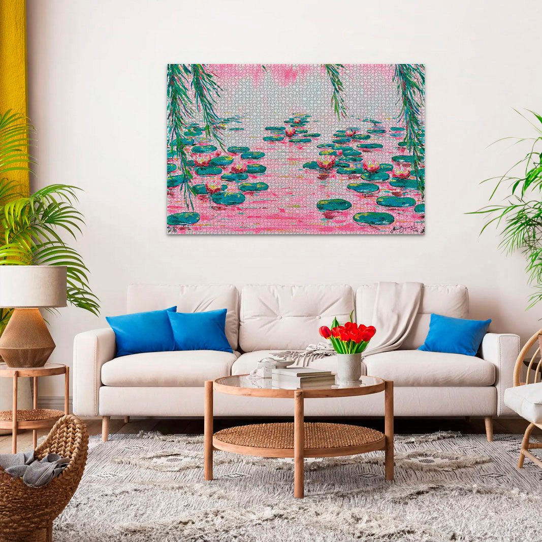 Ravensburger Puzzle Pink Water Lilies, 4000 günstig online kaufen